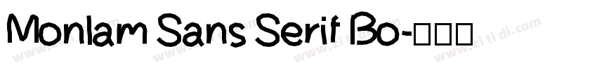 Monlam Sans Serif Bo字体转换
